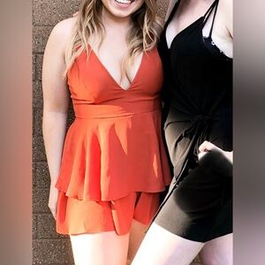 Princess Polly Burnt Orange Romper